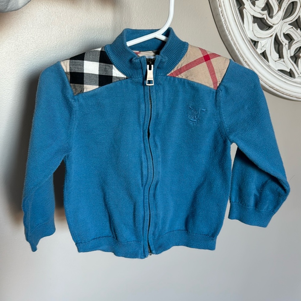 Burberry children’s zip up sweater
